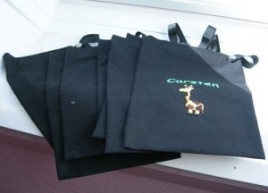 Giraffe Bags... sorry for the photo qualitie